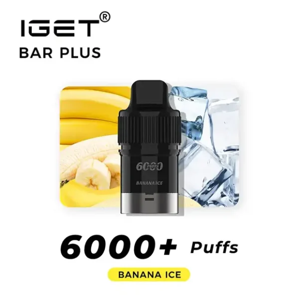 banana-ice-iget-bar-plus-pod-6000-puffs.webp Banana Ice – IGET Bar Plus Pod 6000 Puffs