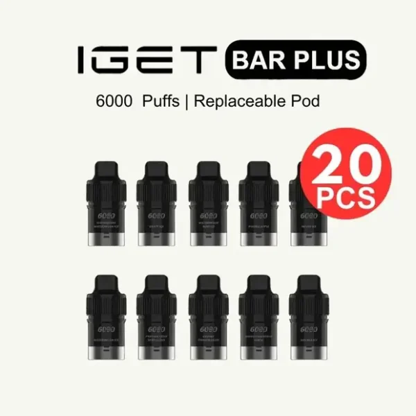 iget-bar-plus-pod-mixed-flavours-box-20pcs.webp IGET Bar Plus Pod Box Mixed Flavours (20PCS)