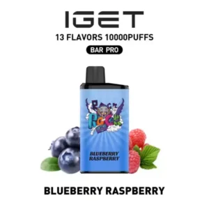 Blueberry Raspberry IGET Bar Pro 10000 Puffs