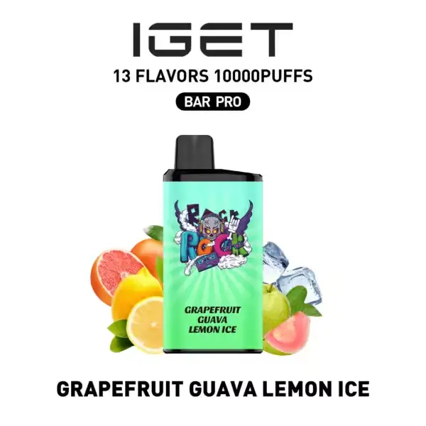 Grapefruit Guava Lemon Ice IGET Bar Pro 10000 Puffs