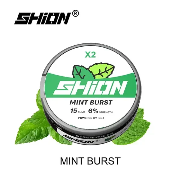 mint-burst-iget-shion-x2-nicotine-pouch-6mg.webp Mint Burst – IGET SHION X2 Nicotine Pouch 6mg