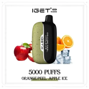 Orange Peel Apple Ice – IGET Moon 5000 Puffs