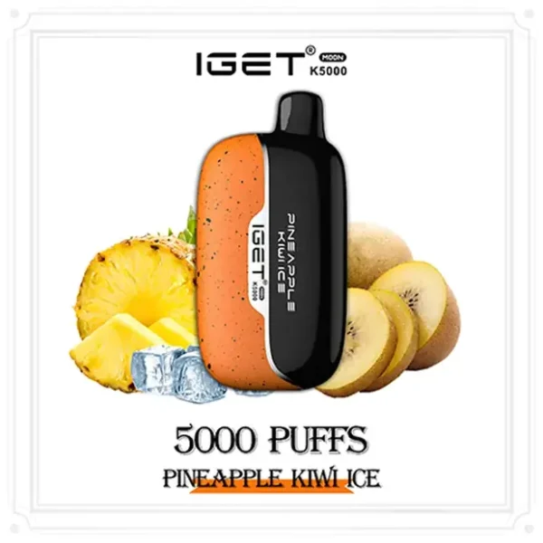 Pineapple Kiwi Ice – IGET Moon 5000 Puffs