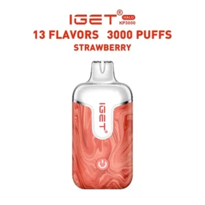 Strawberry – IGET Halo Vape Kit 3000 Puffs