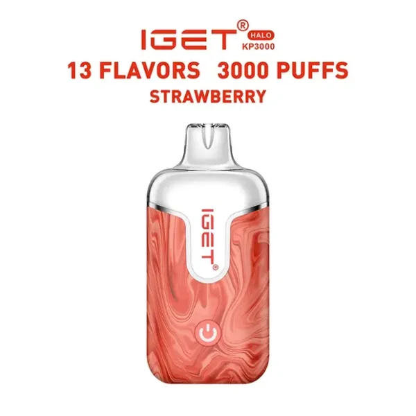 strawberry-iget-halo-vape-kit-3000-puffs.webp Strawberry – IGET Halo Vape Kit 3000 Puffs