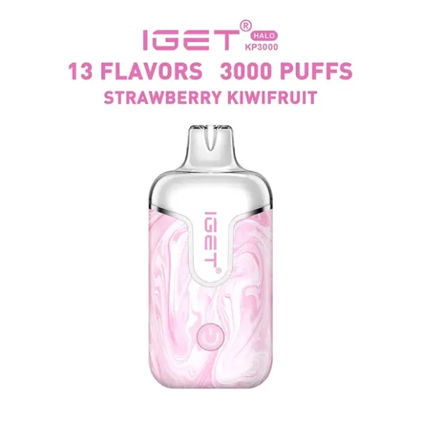 Strawberry Kiwifruit – IGET Halo Vape Kit 3000 Puffs