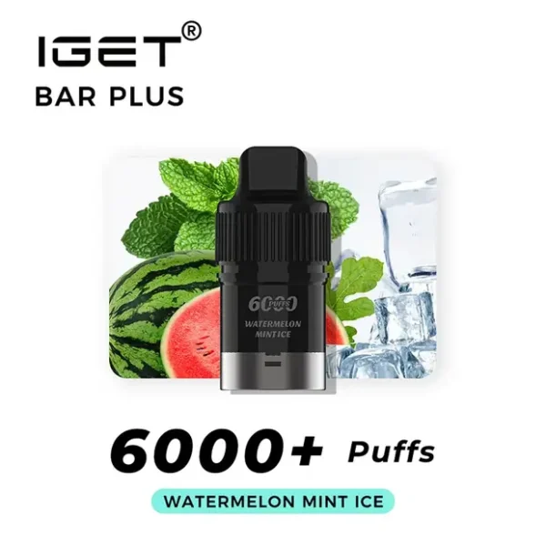 watermelon-mint-ice-iget-bar-plus-pod-6000-puffs.webp Watermelon Mint Ice – IGET Bar Plus Pod 6000 Puffs
